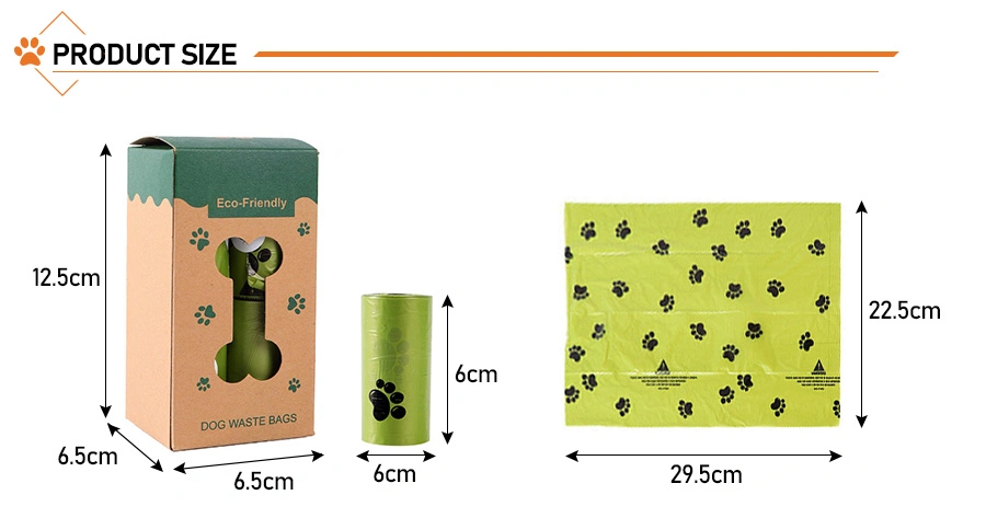 Good Product Dog Poop Bags Biodegradable Pet Garbage Bag Dog Poop Bag for Using When Walking a Dog