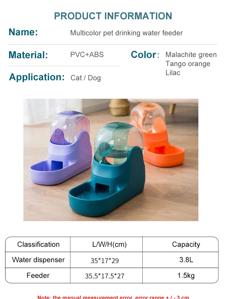 Wholesale 4 Colors Pet Feeder Automatic Dog Feeding Bowls