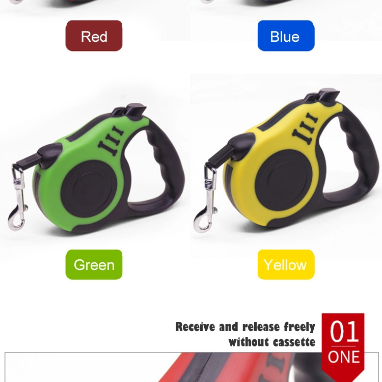 Factory Supply Reflective Pet Dog Leads Retractable Dog Leash