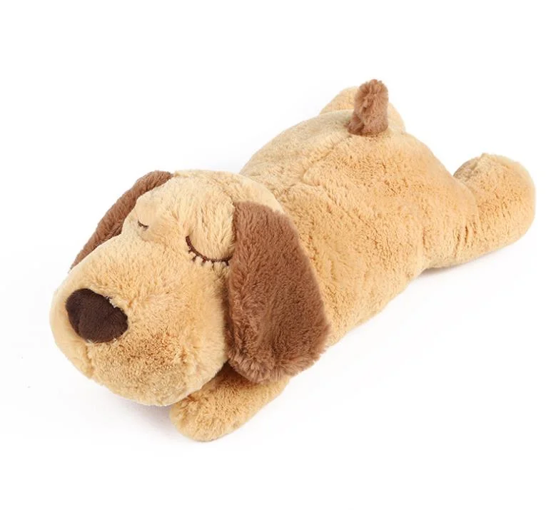 Pet Products Plush Toys Dog Shape Heartbeat Doll Companion Toys