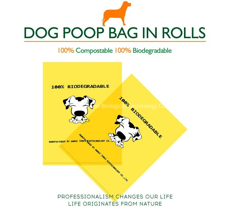 Compostable 100% Biodegradable Pet Dog Waste Poop Plastic Garbage Bag