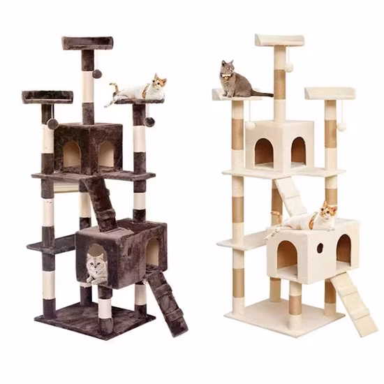 Accesorios para mascotas de gran tamaño, gato, árbol trepador, rascador de gato de lujo, juguetes
